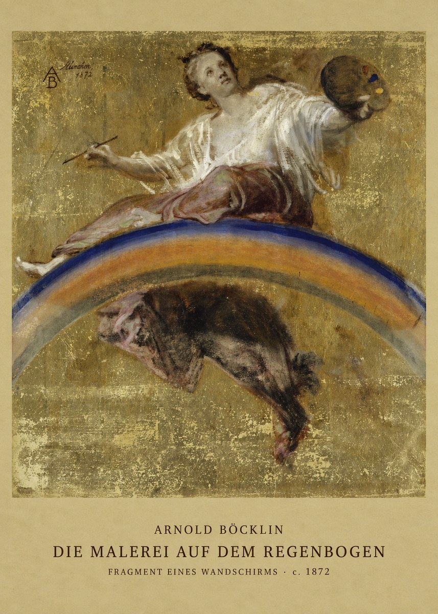 Arnold Böcklin Die Malerei Auf Dem Regenbogen No2 - Póster