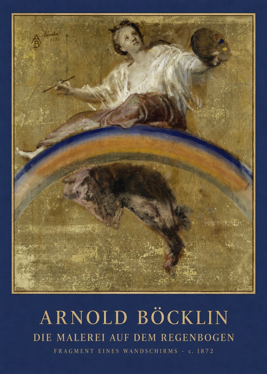 Arnold Böcklin Die Malerei Auf Dem Regenbogen No4 - Póster