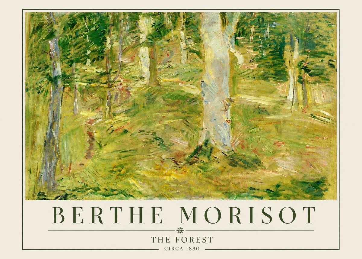 Berthe Morisot The Forest No4 - Póster