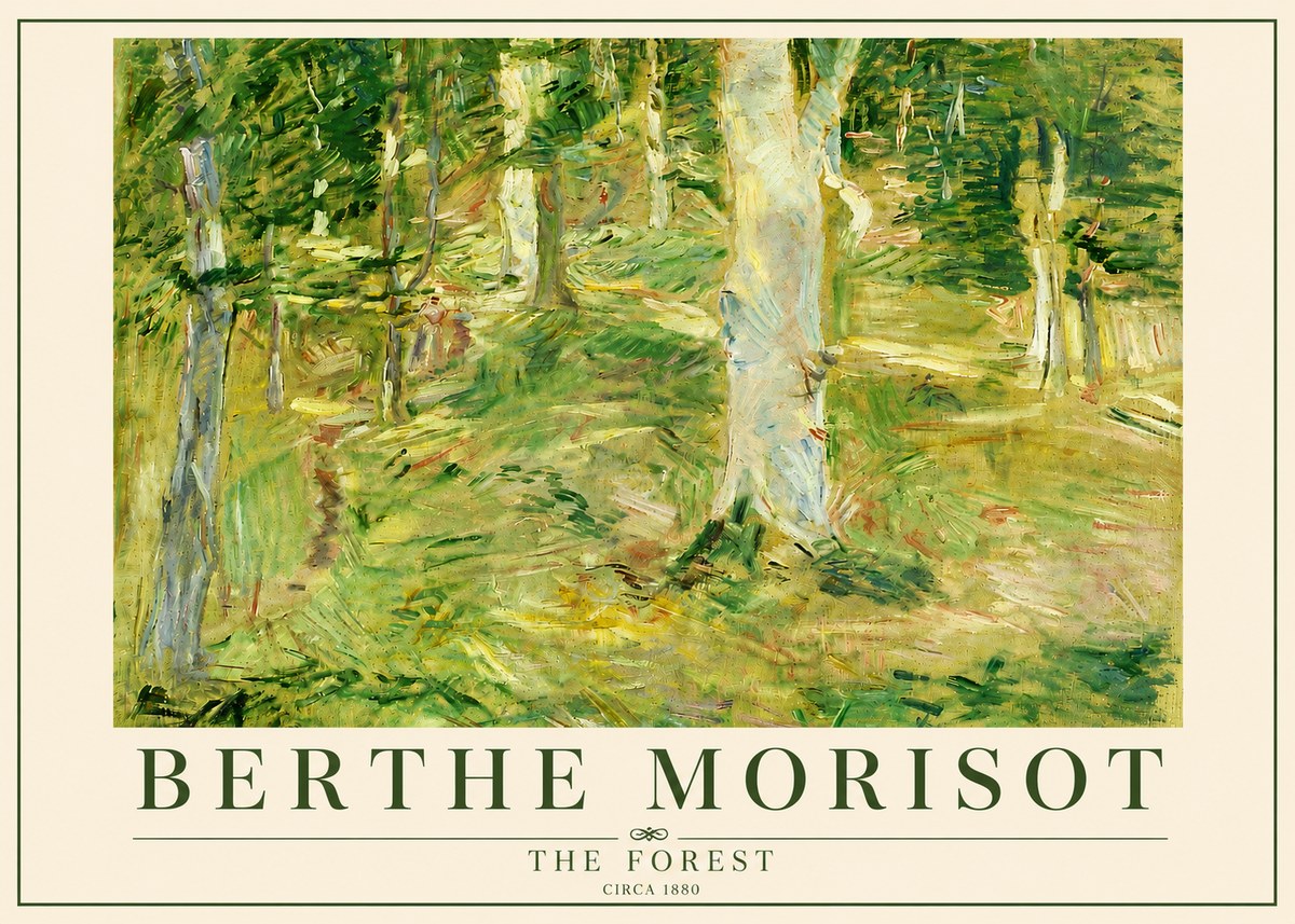 Berthe Morisot The Forest No5 - Póster