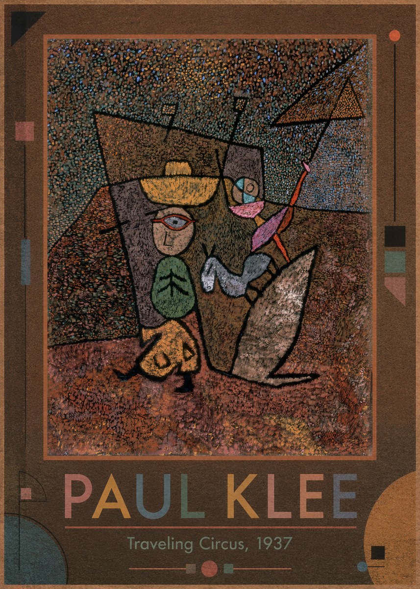 Paul Klee Traveling Circus, 1937 No1 - Póster