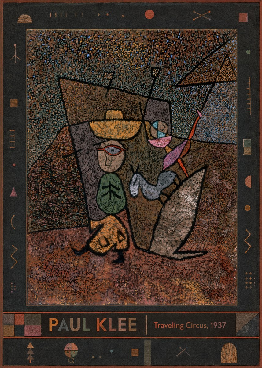 Paul Klee Traveling Circus, 1937 No3 - Póster