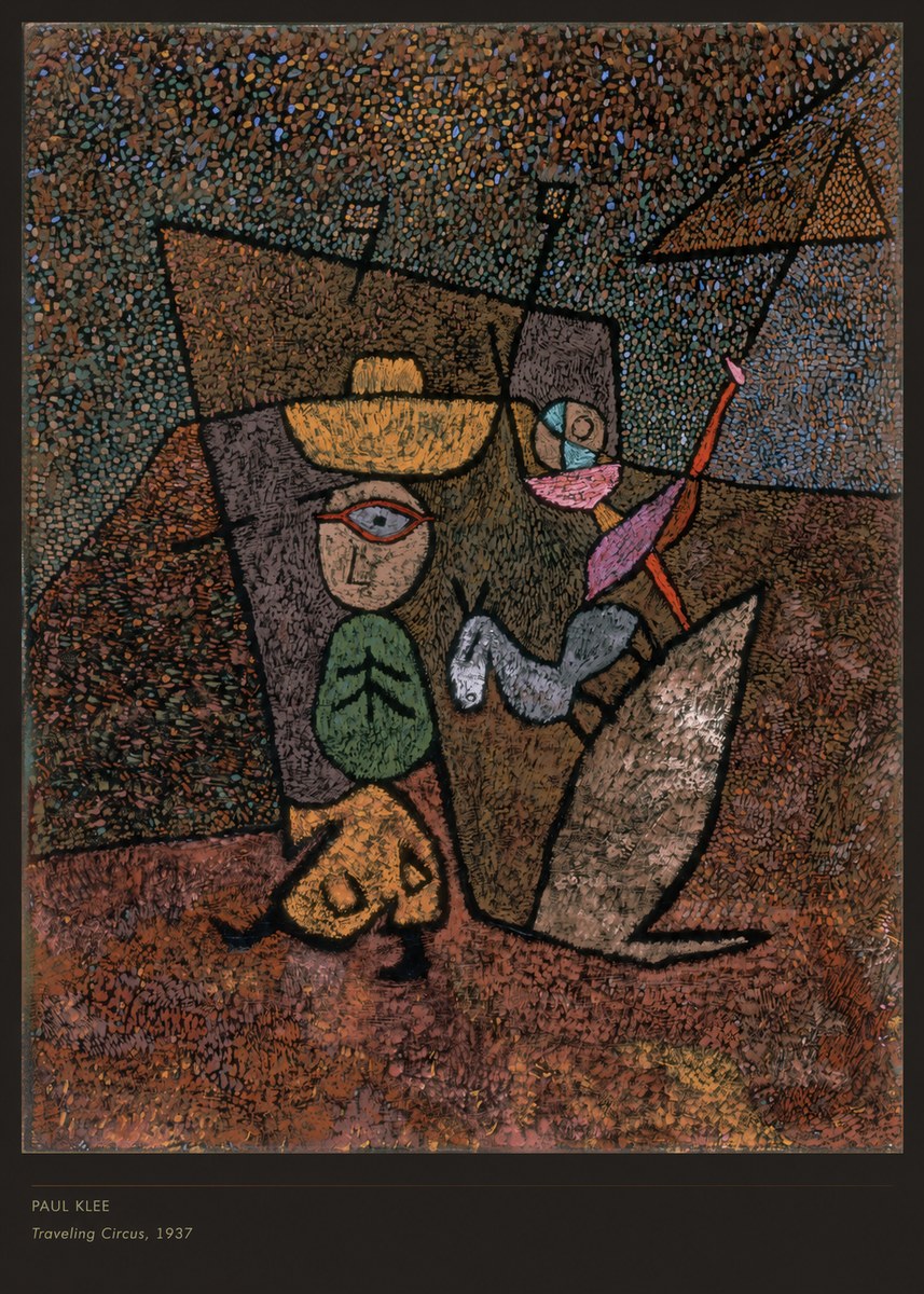 Paul Klee Traveling Circus, 1937 No6 - Póster