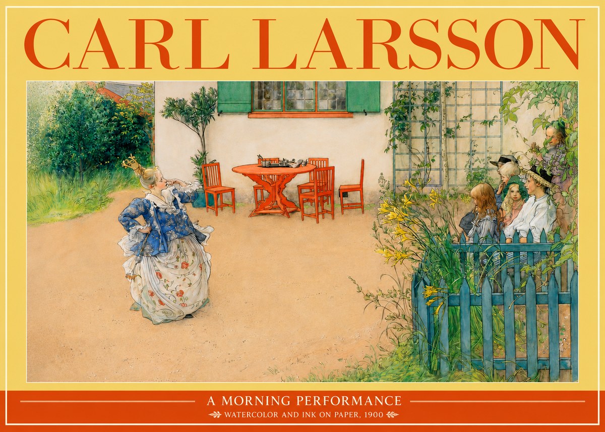 Carl Larsson A Morning Performance No2 - Póster