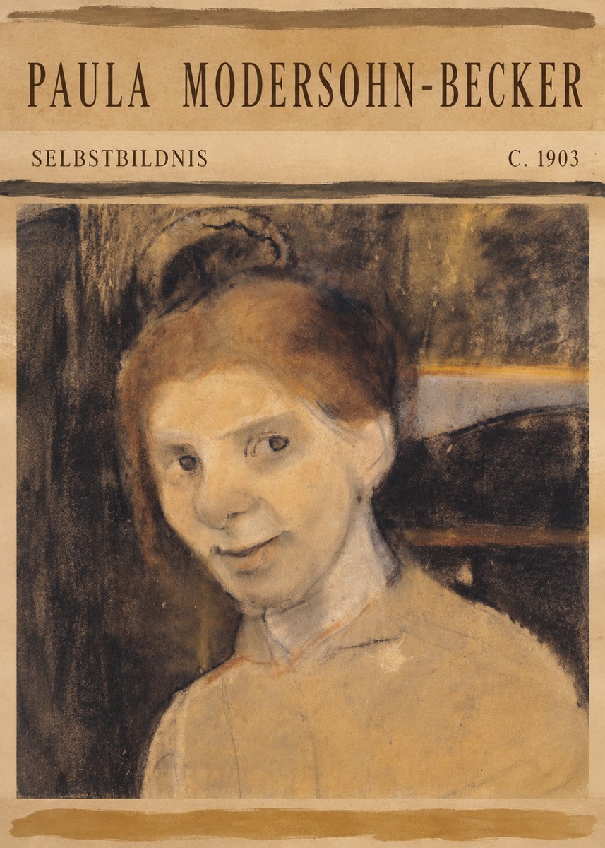 Paula Modersohn-Becker Selbstbildnis No5 - Póster