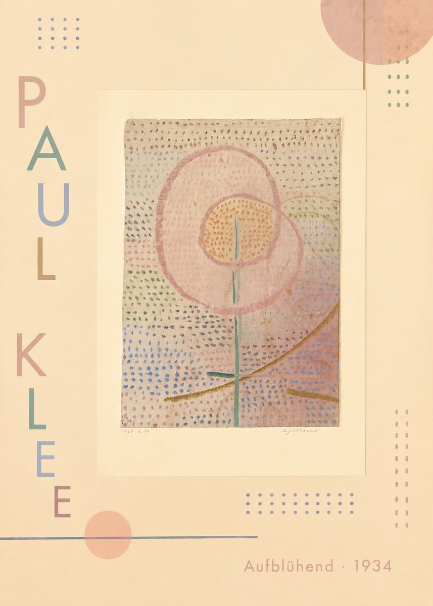 Paul Klee Aufblühend No2 - Póster