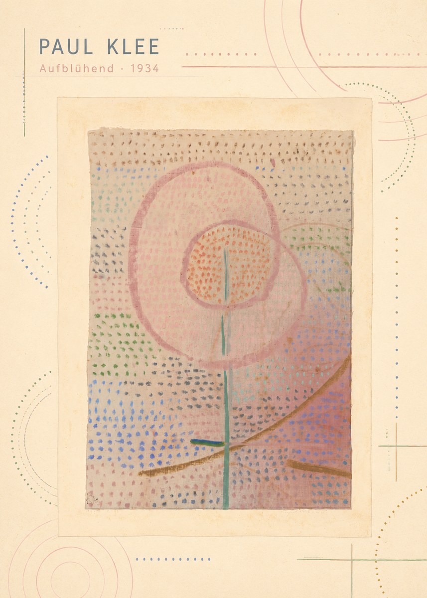 Paul Klee Aufblühend No3 - Póster