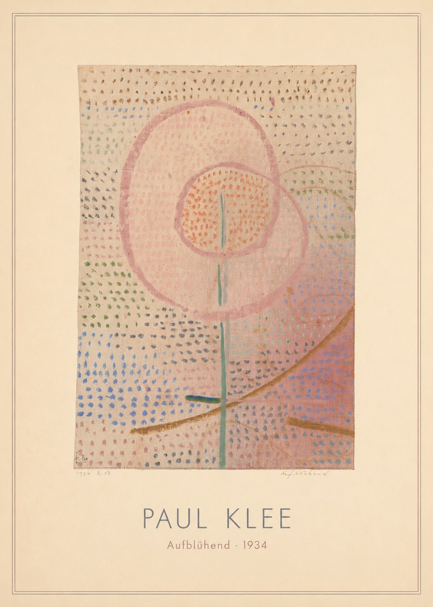 Paul Klee Aufblühend No4 - Póster
