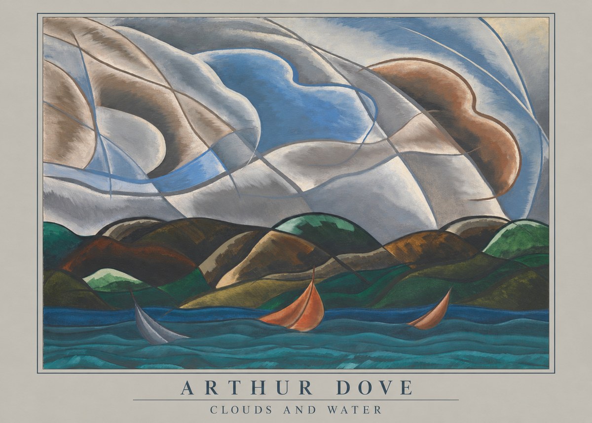 Arthur Dove Clouds and Water No4 - Póster