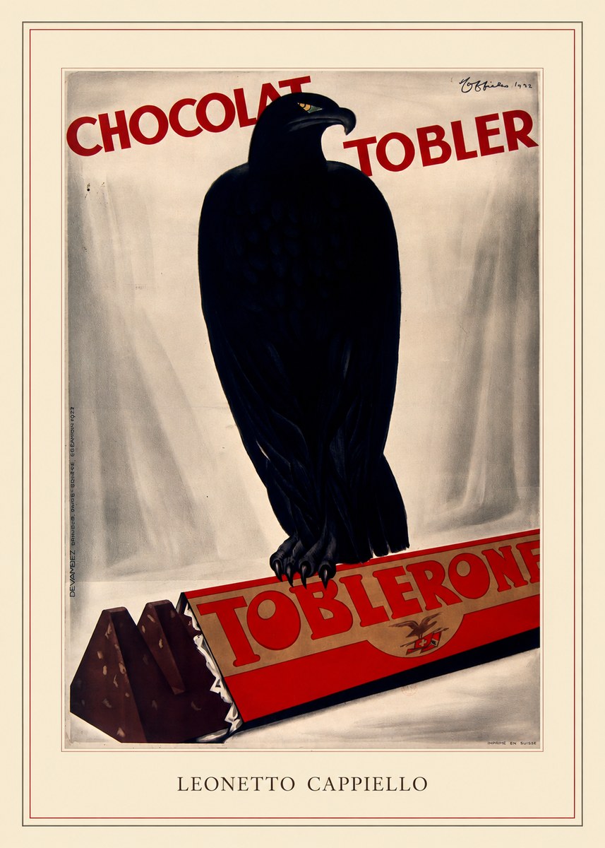 Leonetto Cappiello Chocolat Tobler No4 - Póster