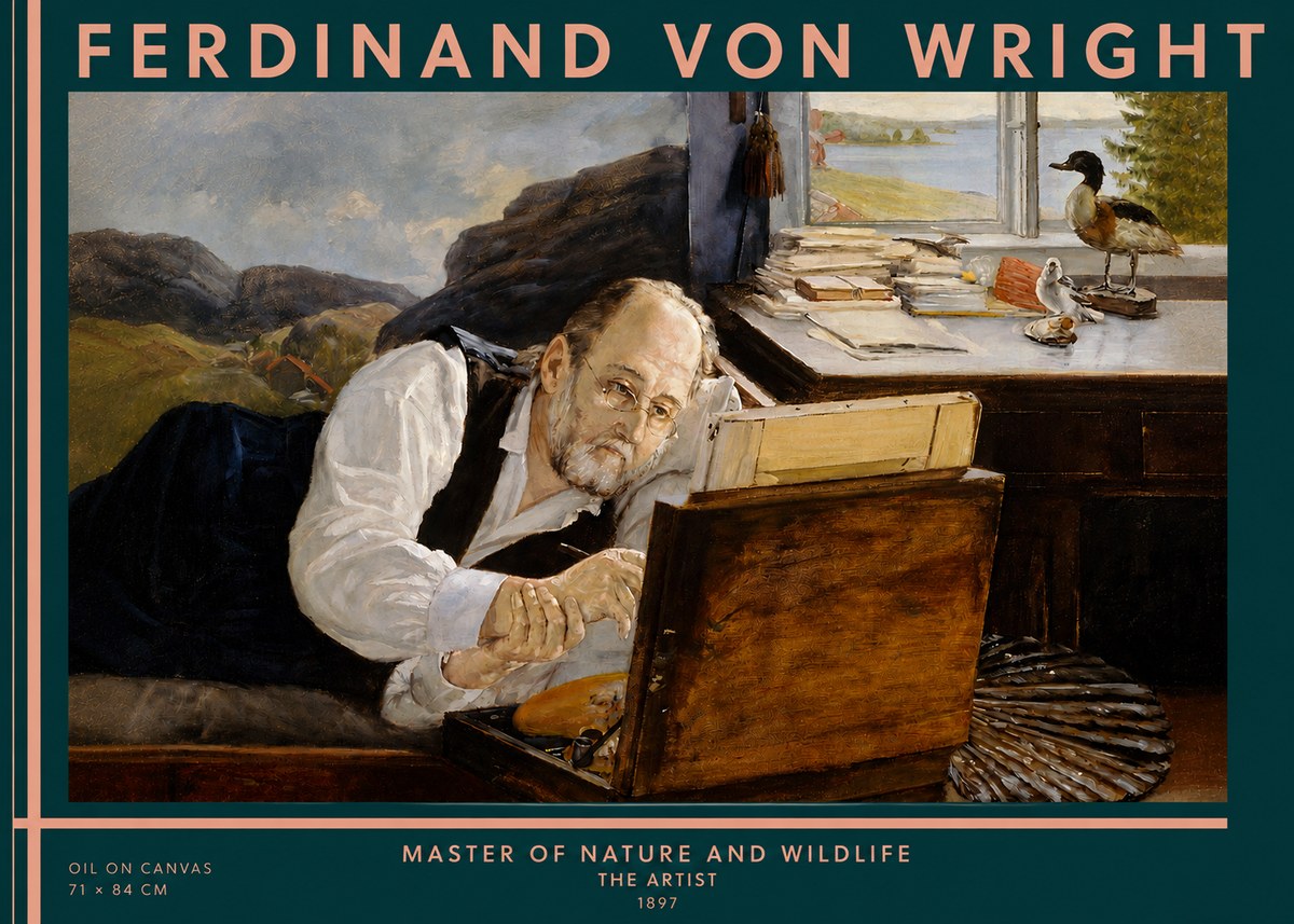 Ferdinand von Wright The Artist No3 - Póster