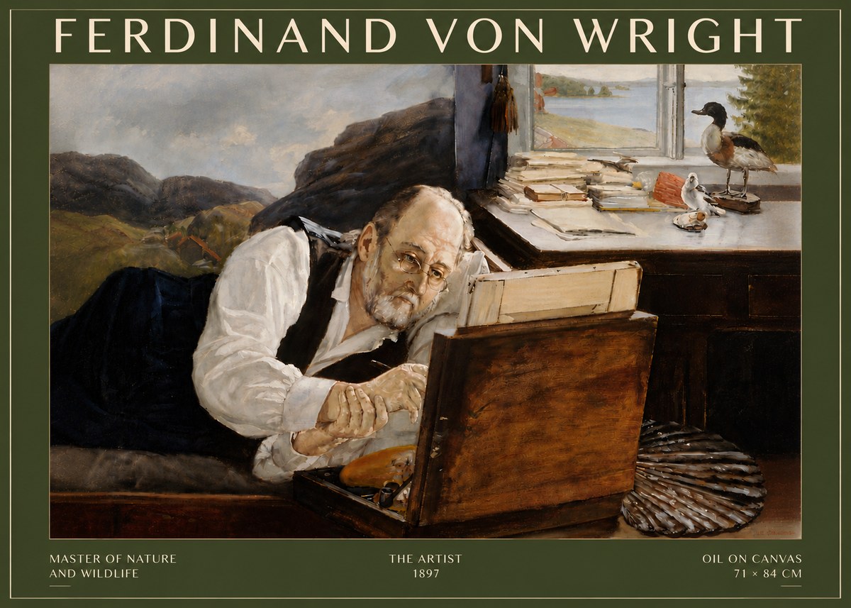 Ferdinand von Wright The Artist No6 - Póster