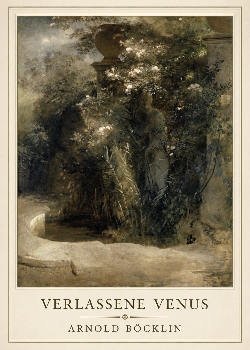 Arnold Böcklin Verlassene Venus No1 - Póster