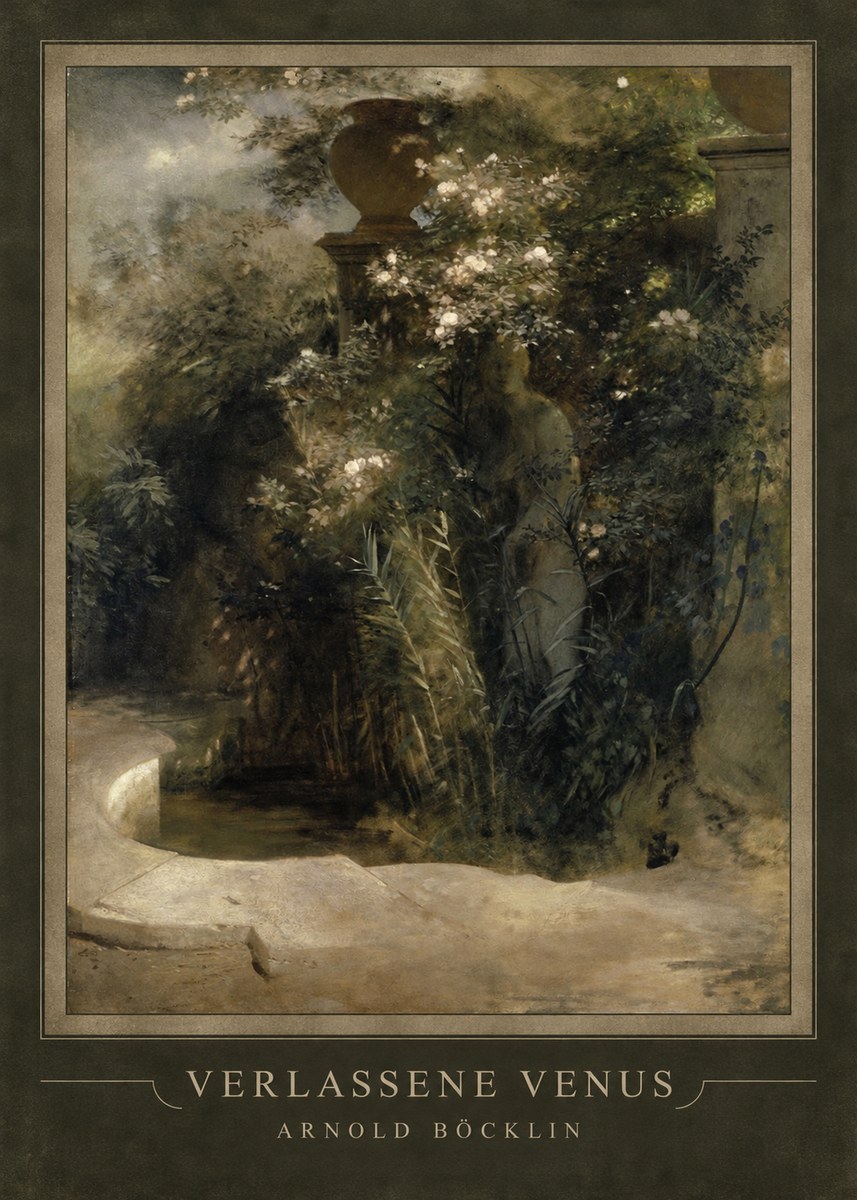 Arnold Böcklin Verlassene Venus No4 - Póster