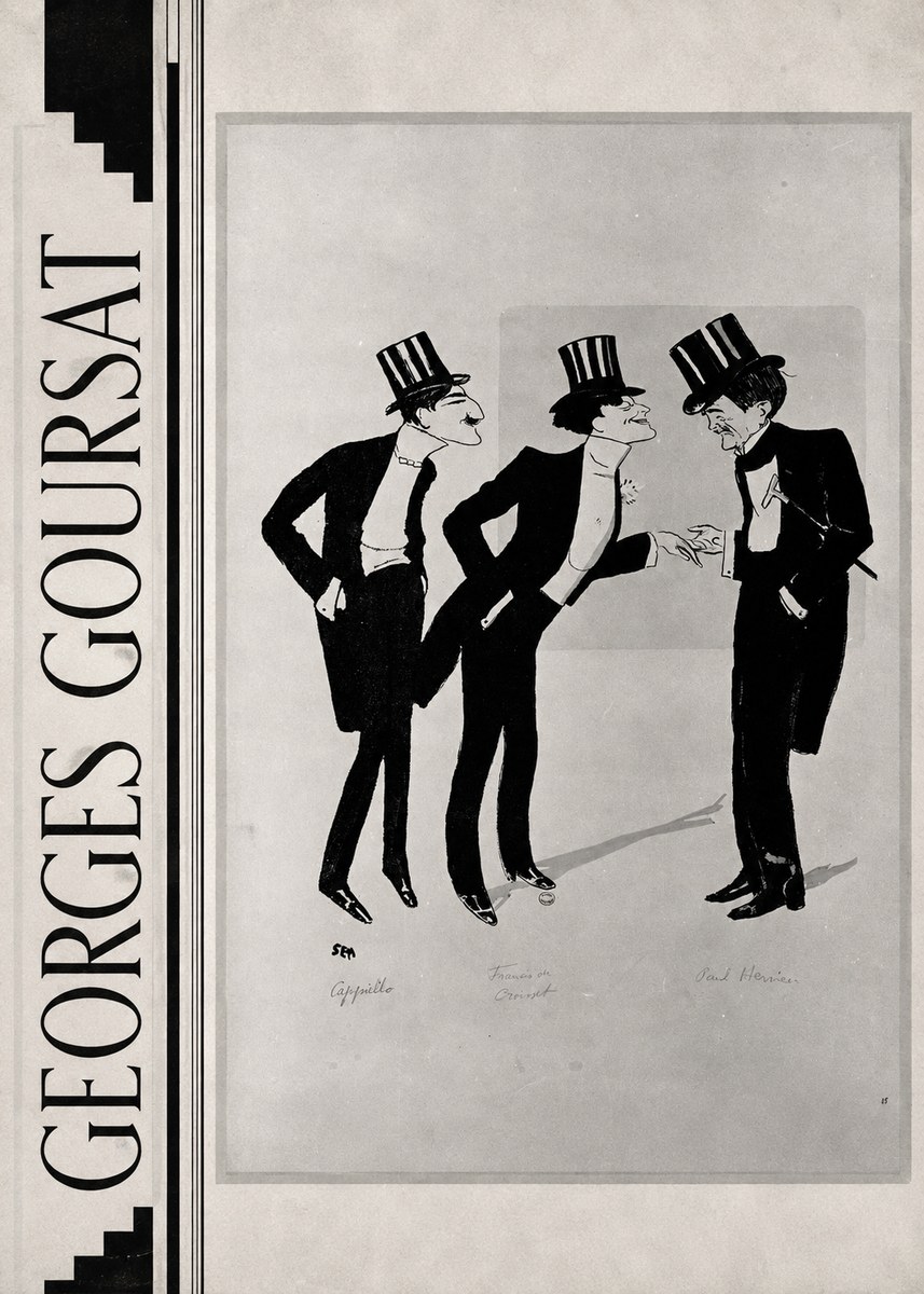 Georges Goursat Capiello, Francis De Croisset, Paul Hervieu No2 - Póster