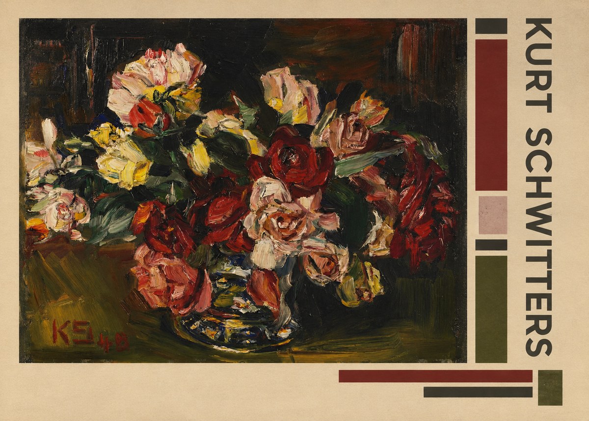 Kurt Schwitters Flower Still Life No2 - Póster