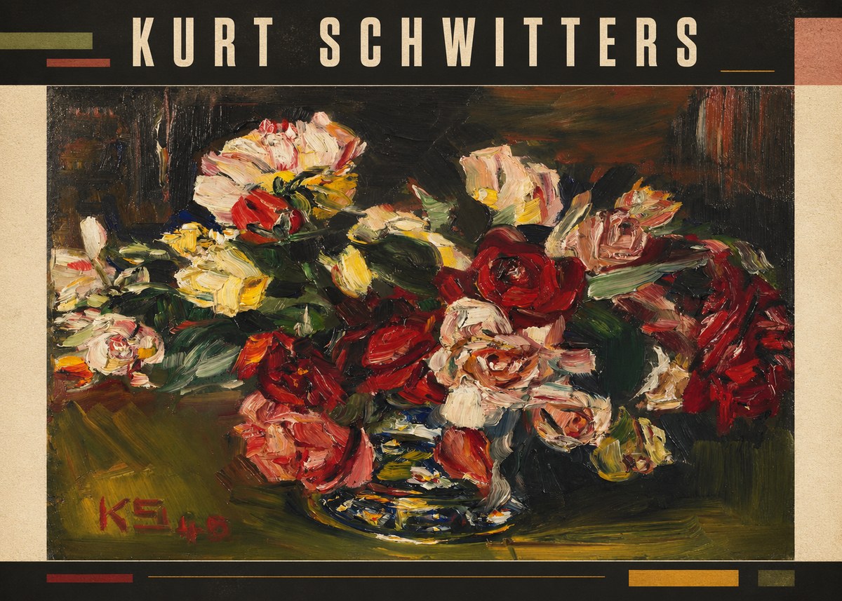 Kurt Schwitters Flower Still Life No3 - Póster