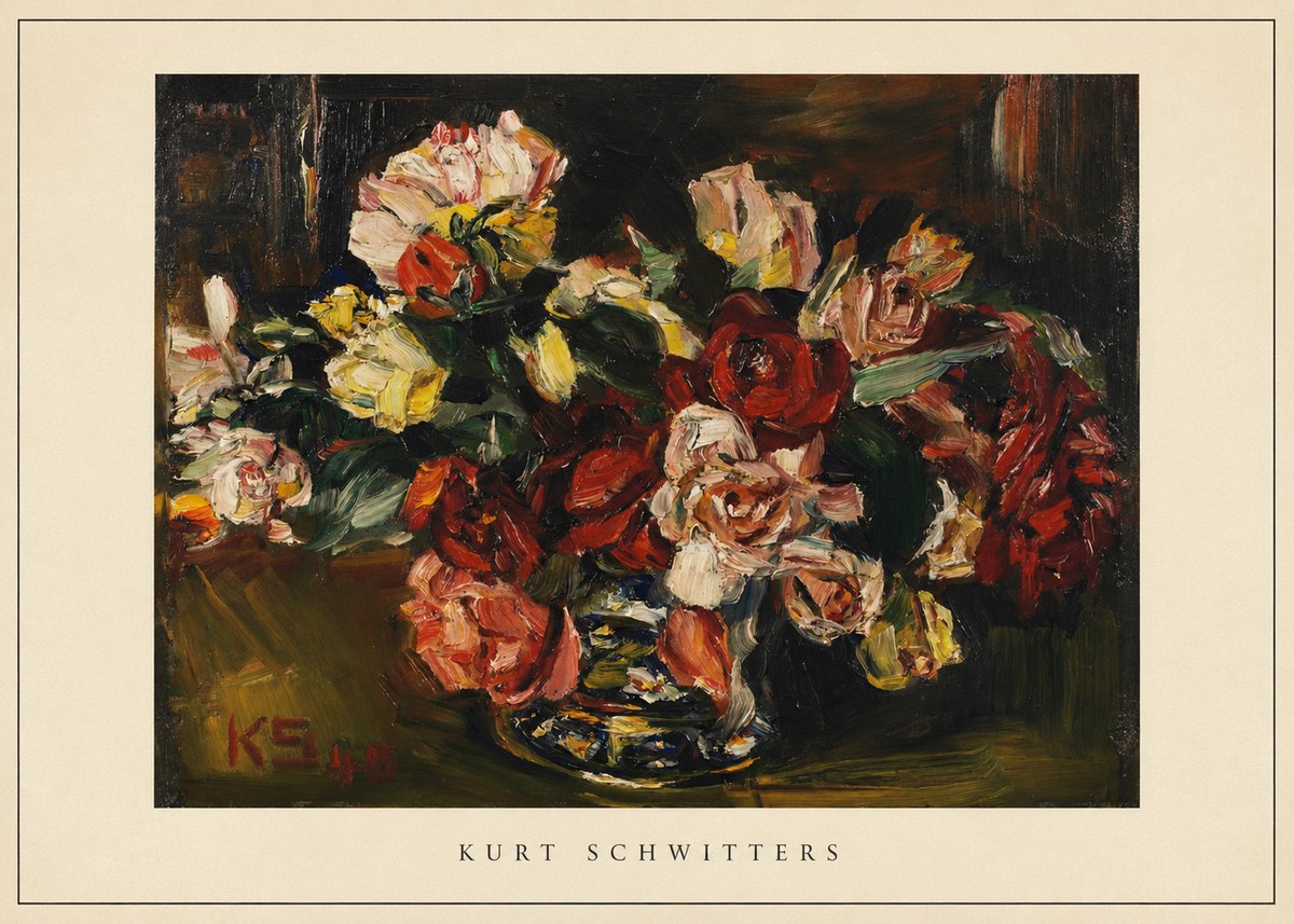 Kurt Schwitters Flower Still Life No4 - Póster
