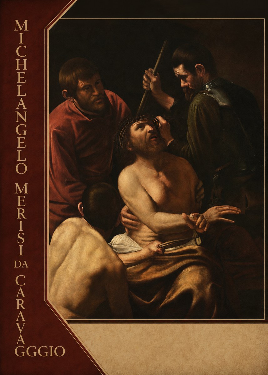 Michelangelo Merisi da Caravaggio Christ Crowned with Thorns No5 - Póster