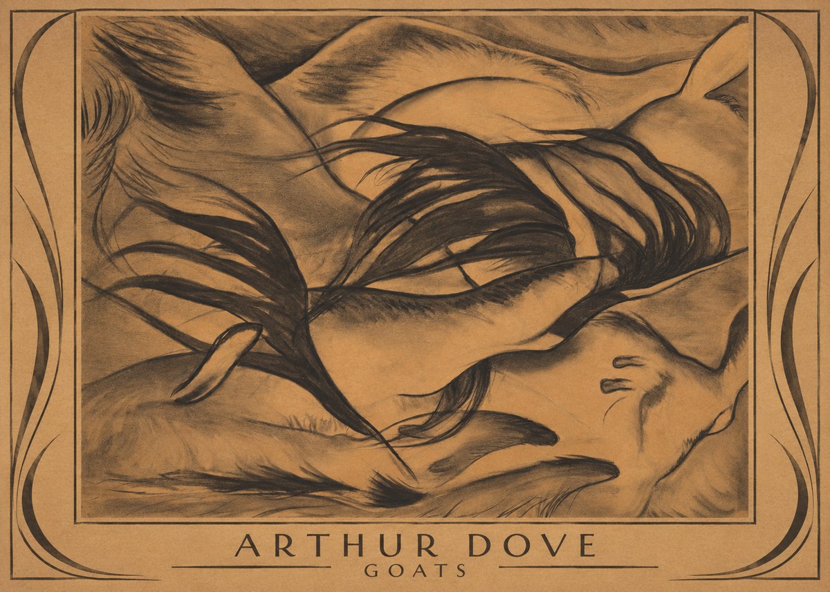 Arthur Dove Goats No1 - Póster