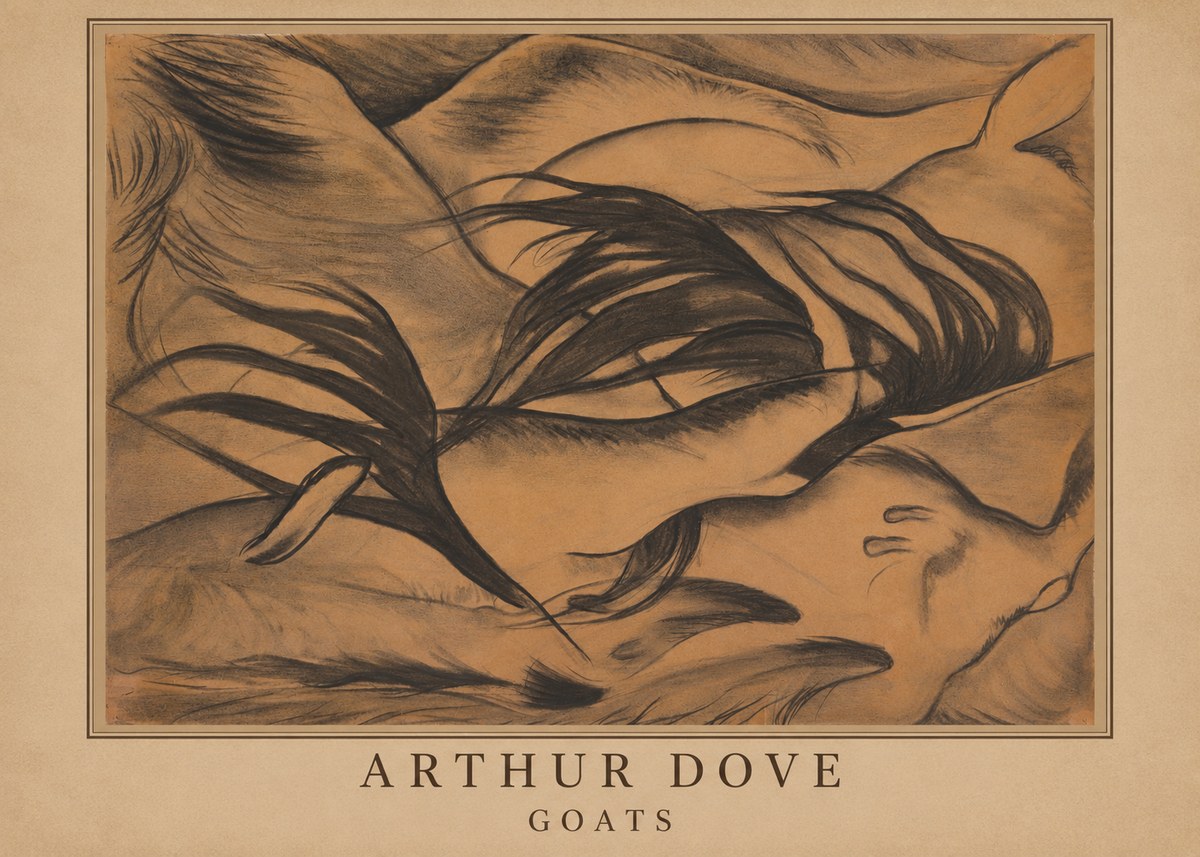 Arthur Dove Goats No3 - Póster