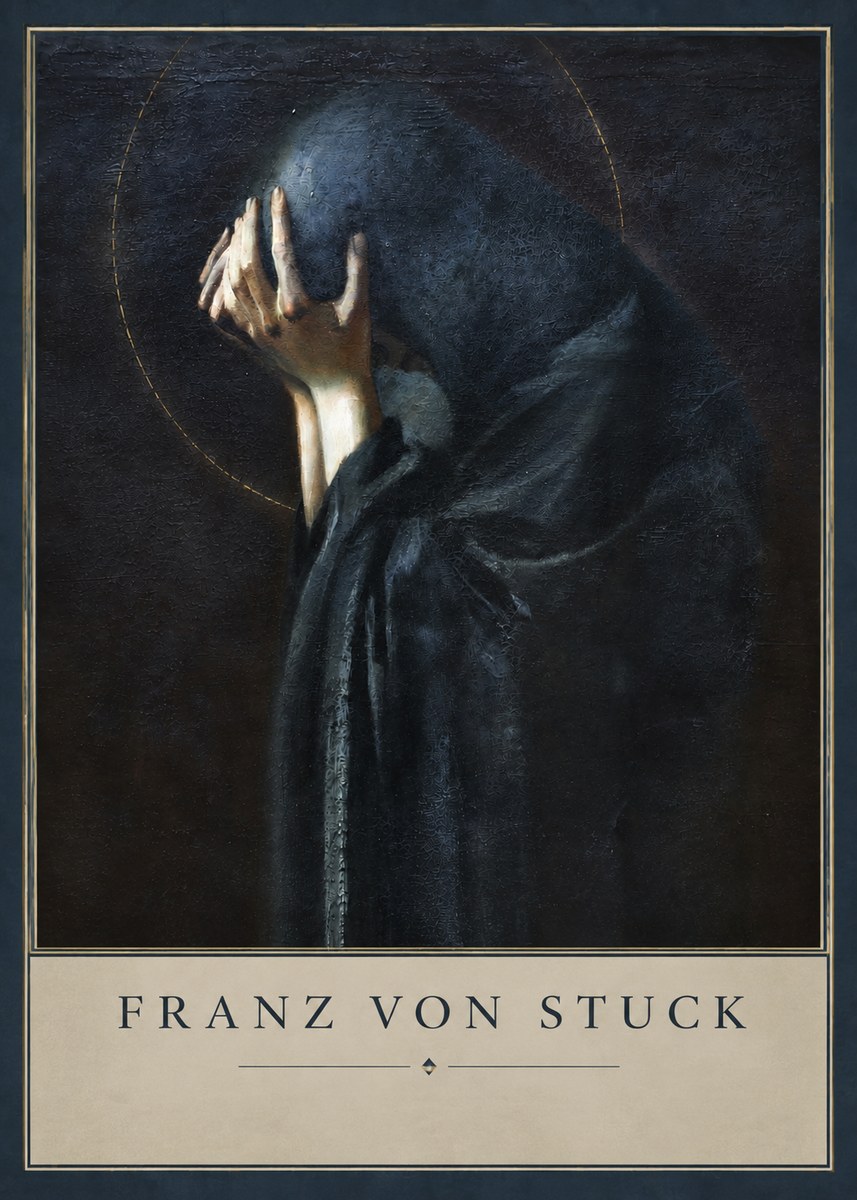 Franz von Stuck The Mourner No3 - Póster