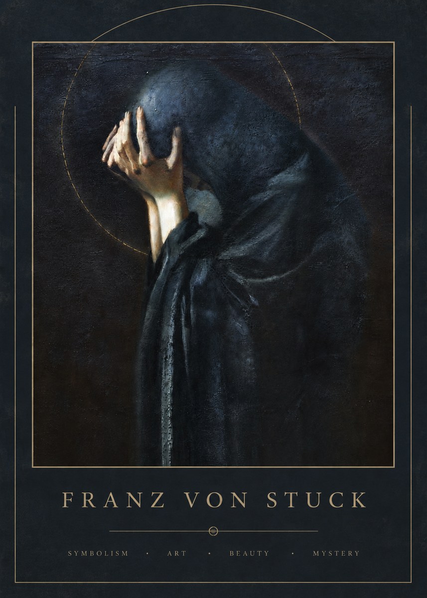 Franz von Stuck The Mourner No5 - Póster