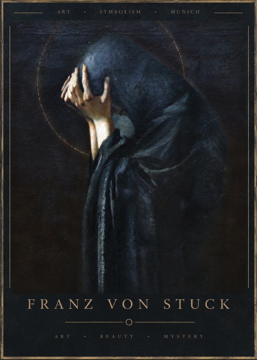 Franz von Stuck The Mourner No6 - Póster