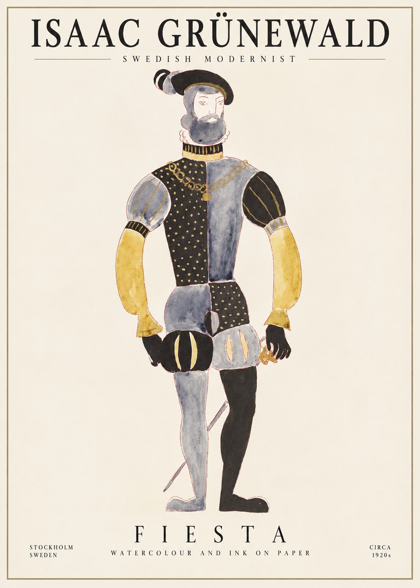 Isaac Grünewald Fiesta No1 - Póster