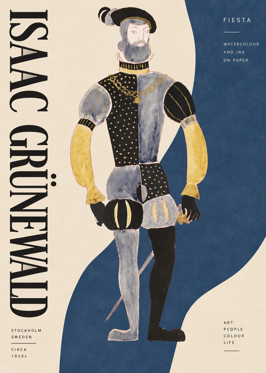 Isaac Grünewald Fiesta No3 - Póster