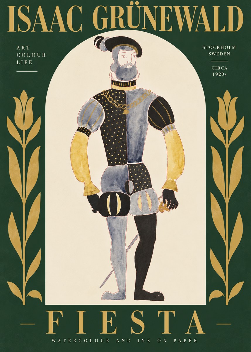 Isaac Grünewald Fiesta No5 - Póster
