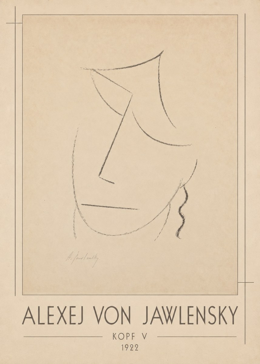 Alexej von Jawlensky Kopf V No1 - Póster