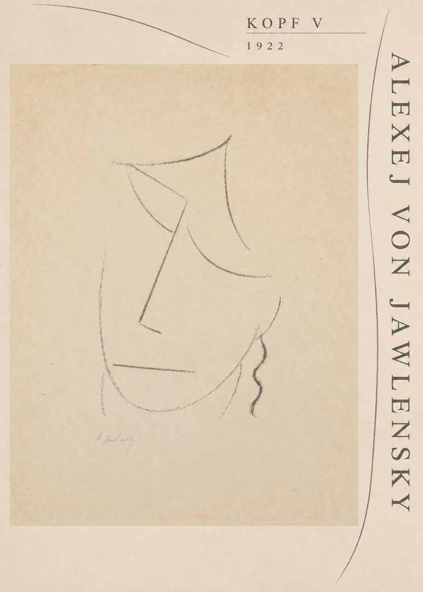 Alexej von Jawlensky Kopf V No5 - Póster