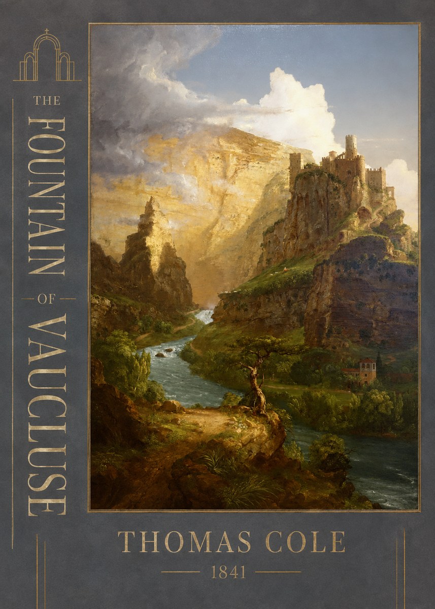 Thomas Cole The Fountain of Vaucluse I No2 - Póster