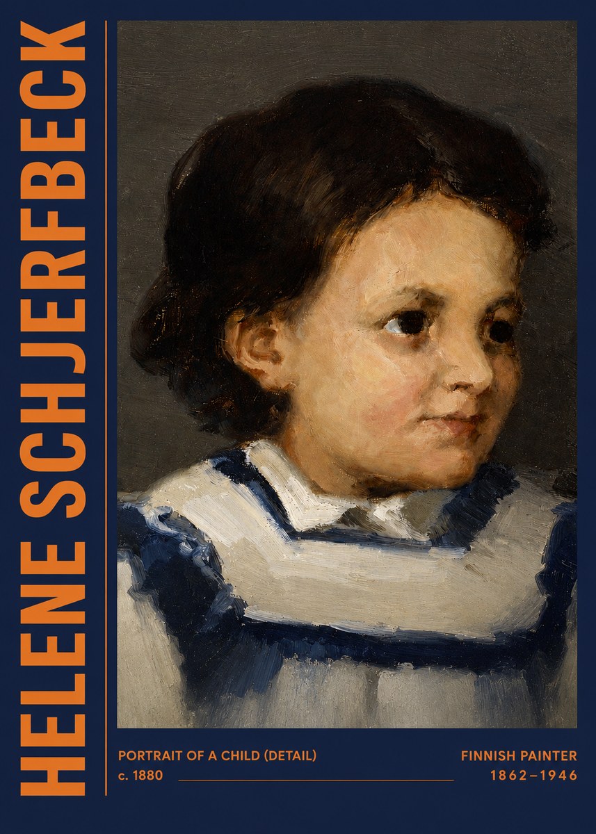 Helene Schjerfbeck Portrait of a Child (Detail) No3 - Póster