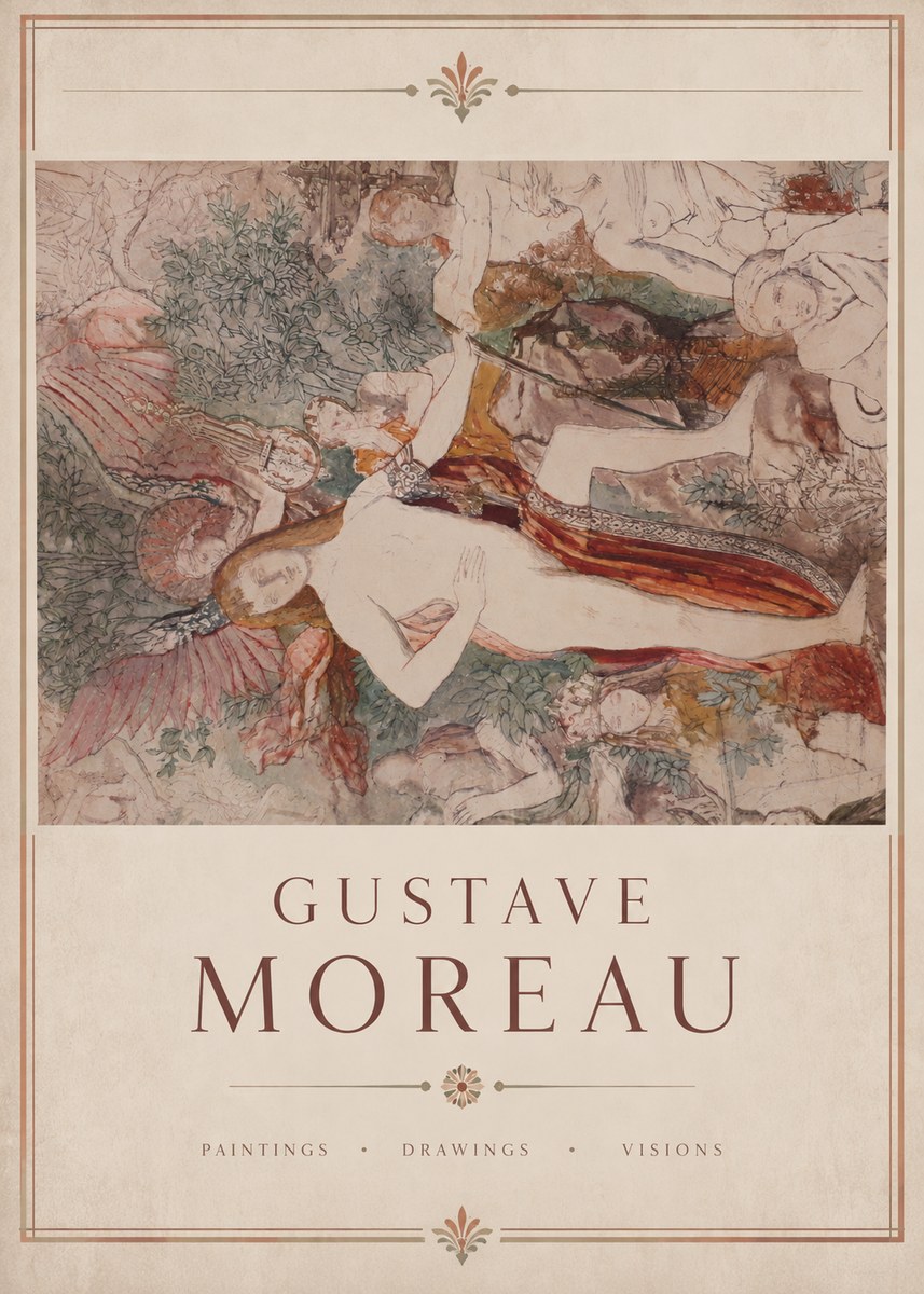 Gustave Moreau The Hymn to Beauty No2 - Póster