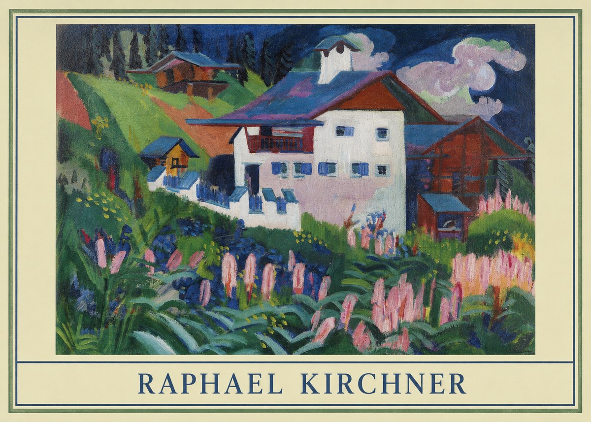 Raphael Kirchner Tiroler Haus No3 - Póster
