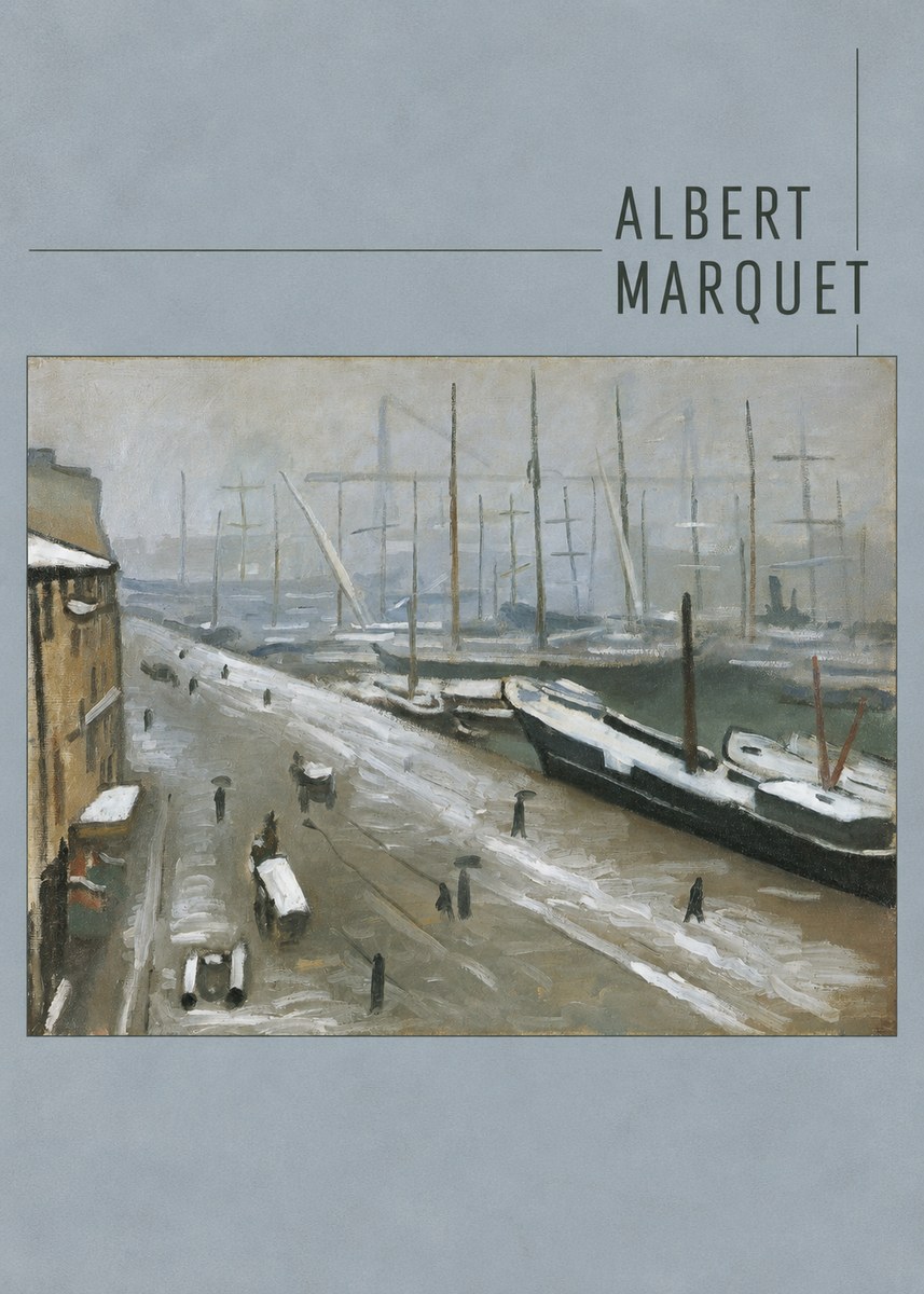 Albert Marquet Le Havre, Le Bassin Sous La Neige No4 - Póster