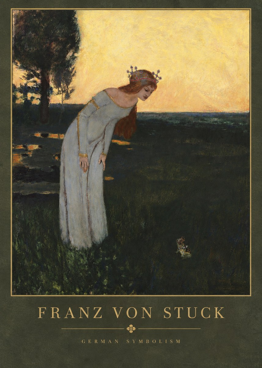Franz von Stuck Princess and Frog No3 - Póster