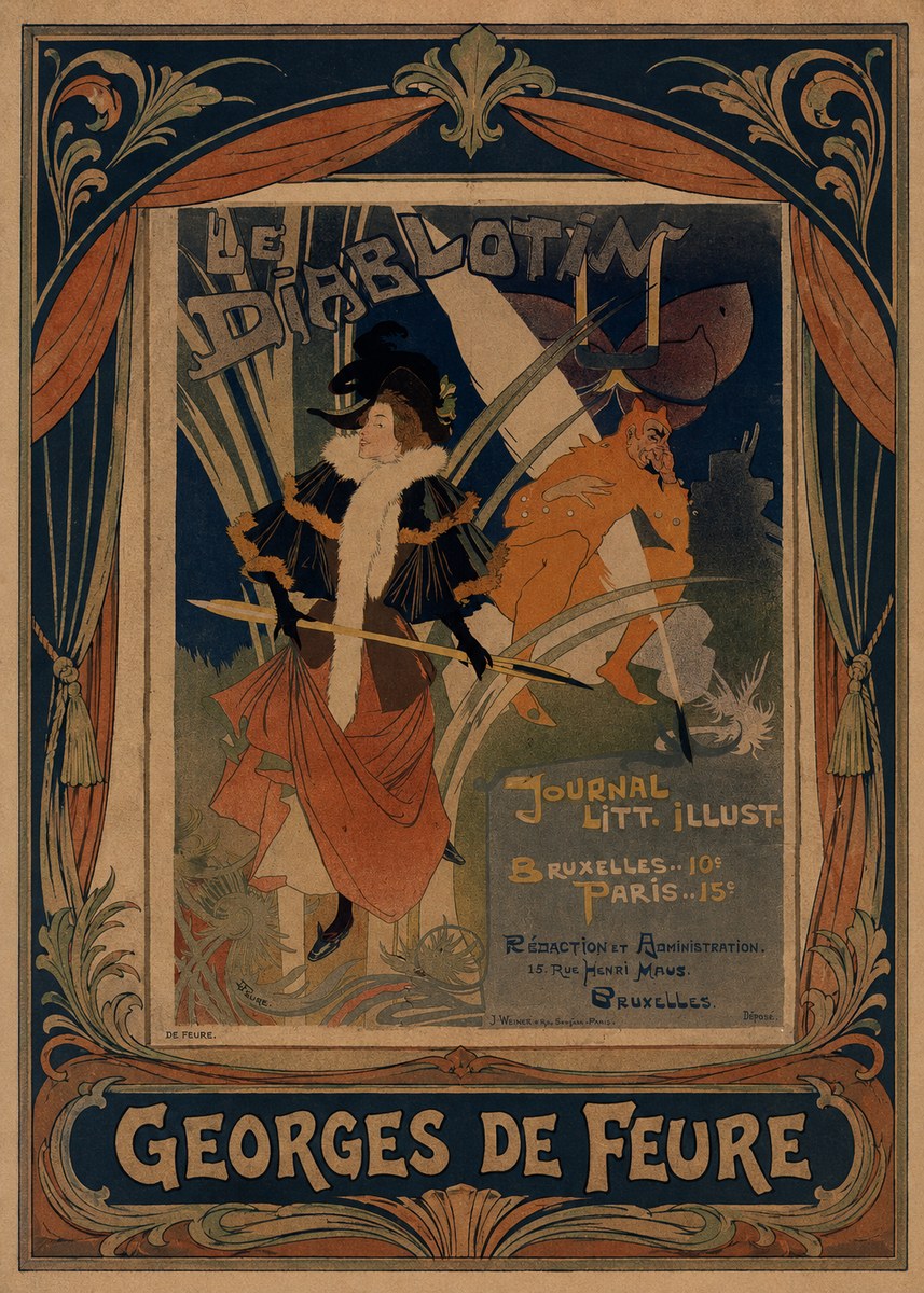 Georges de Feure Le Diablotin III No3 - Póster