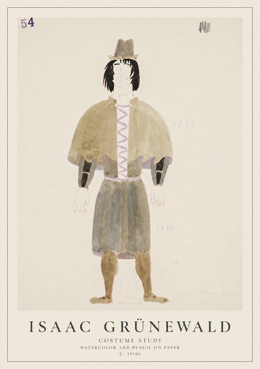 Isaac Grünewald Costume Study V No1 - Póster