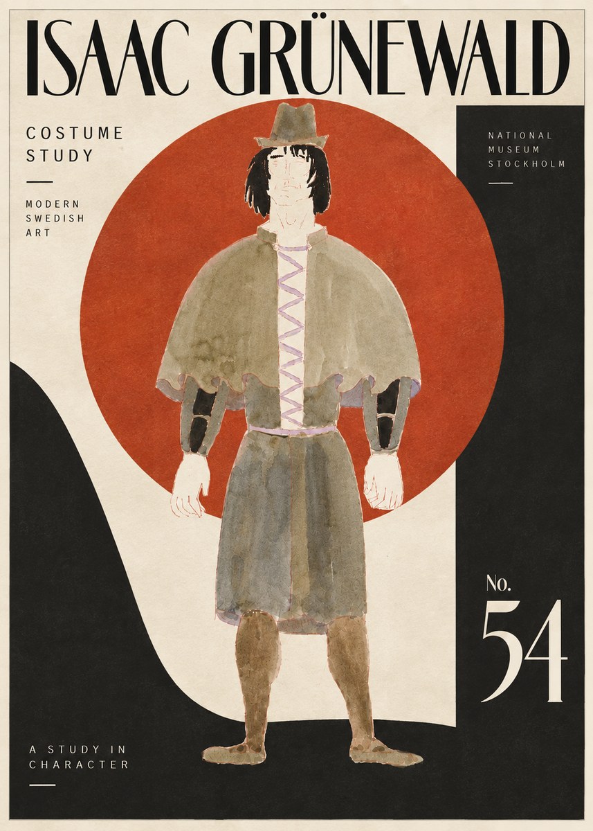 Isaac Grünewald Costume Study V No6 - Póster