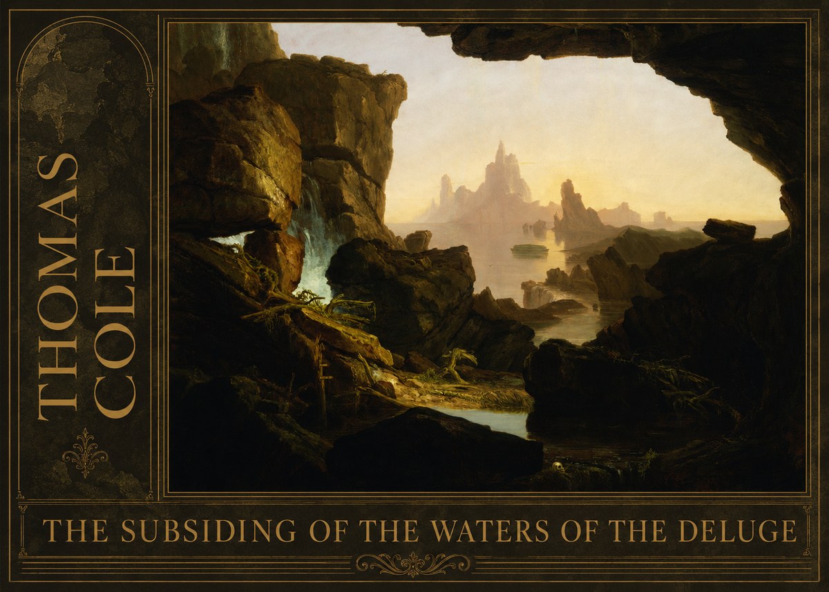 Thomas Cole The Subsiding of the Waters of the Deluge I No2 - Póster