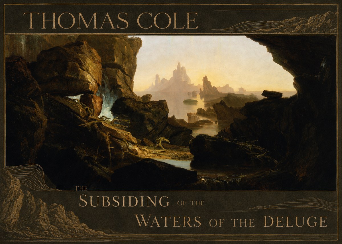 Thomas Cole The Subsiding of the Waters of the Deluge I No3 - Póster