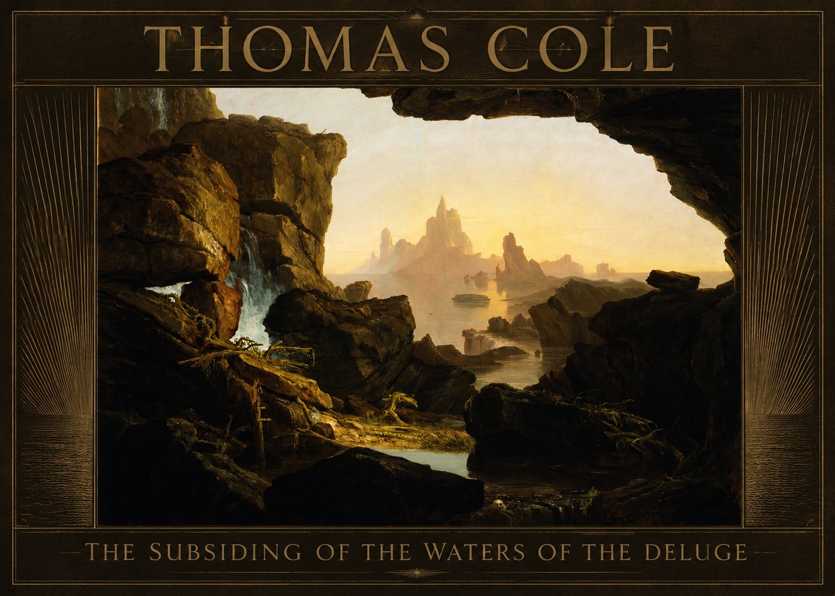 Thomas Cole The Subsiding of the Waters of the Deluge I No6 - Póster