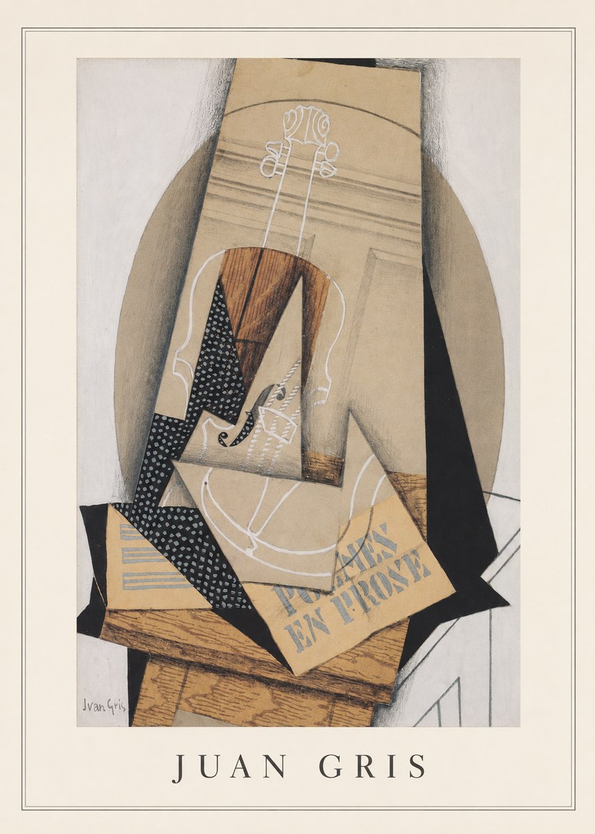 Juan Gris Poèmes En Prose No3 - Póster