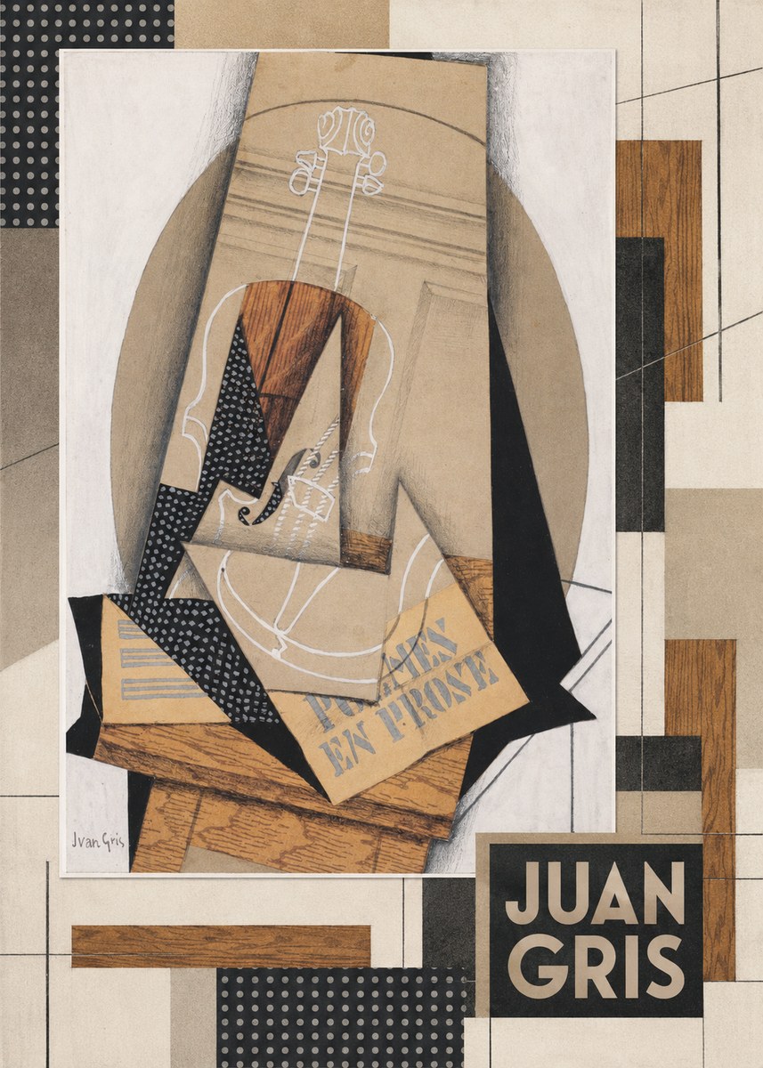 Juan Gris Poèmes En Prose No5 - Póster