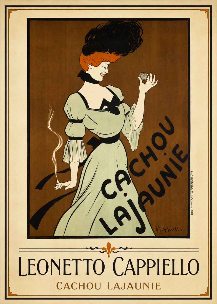 Leonetto Cappiello Cachou Lajaunie No1 - Póster