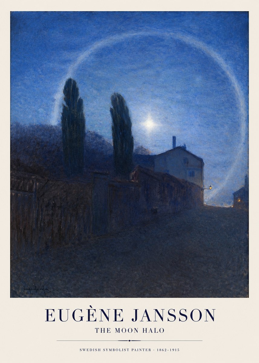 Eugène Jansson The Moon Halo No1 - Póster