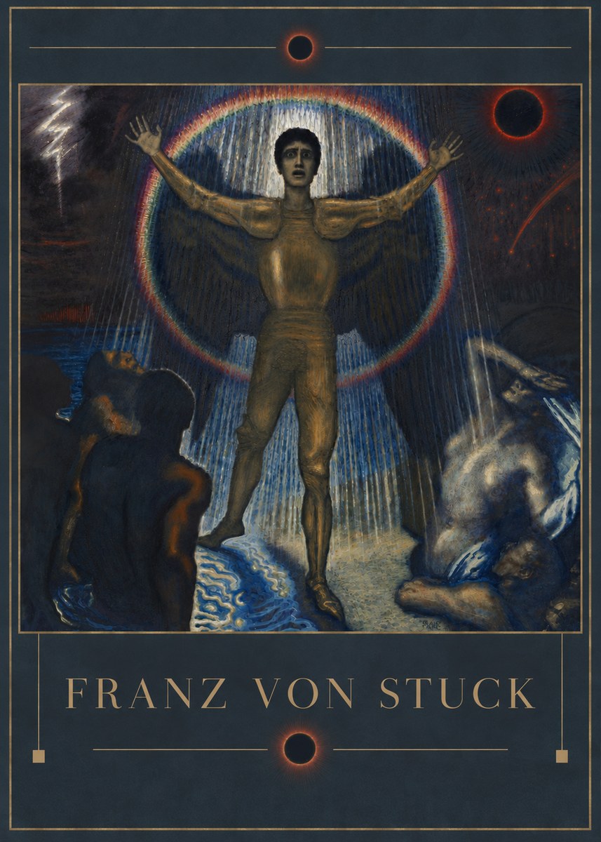 Franz von Stuck Lucifer No4 - Póster